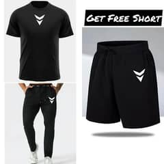 men's Dri fit plan track suit with Free short