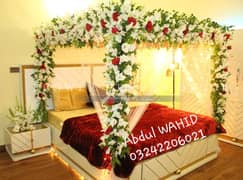 Wedding Stage, decor bed, decor car fresh and artificial Decoration