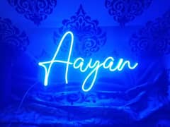 Neon Light Name Sign Board High Quality