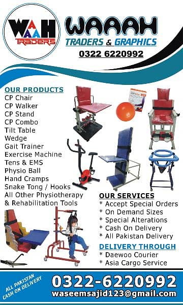 CP Chair, CP Walker, CP Stand, Combo, Tilt Table, Tong, Hooks 5