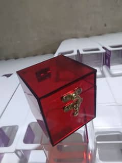 Acrylic Wedding Bid box, Gift Box