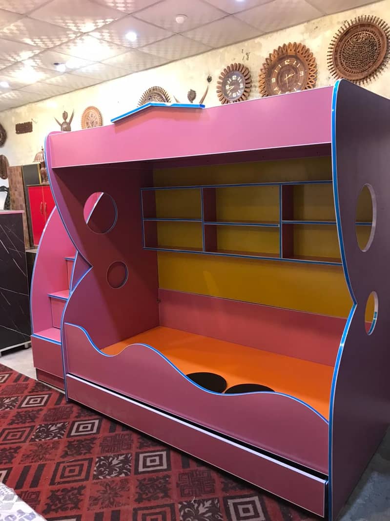 Triple Kids Bed | 3 Kids Bed | 3 in 1 Kids Bed | Unique Design 0