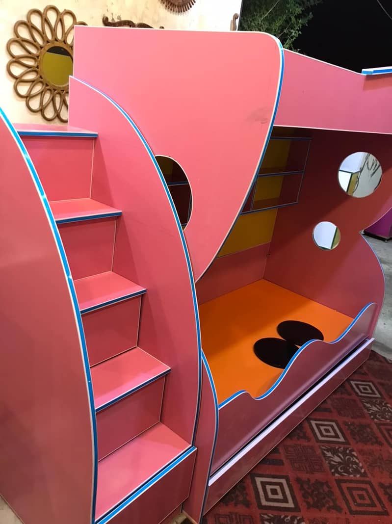 Triple Kids Bed | 3 Kids Bed | 3 in 1 Kids Bed | Unique Design 2