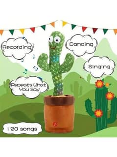 dancing cactus plush toy for kids