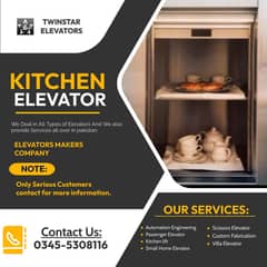 Elevator installation / home lift / passenger lift / kitchen lift 0