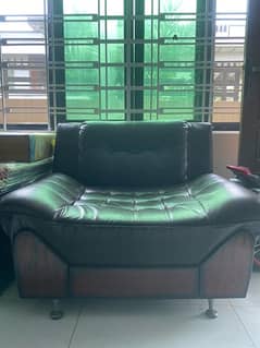 7 seater leather sofa