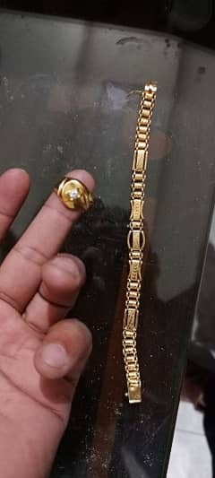 Gold bracelet 10.220 garm garnted pure