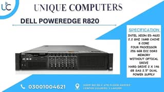 DELL POWEREDGE R820 INTEL XEON E(View phone number) GHZ 16MB CACHE 8