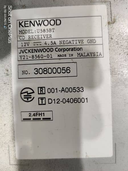 Original Kenwood U585BT Pro Setup Single Din High End Player 14