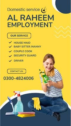 House Maid available in all Punjab