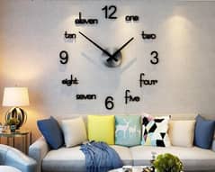 3d Diy wooden big 11 wall clock