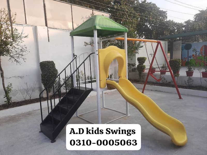 Tree House|Swings| Slide|Seesaw|Marygoround|Bench| Gazibo|Park Setup 10