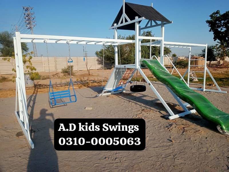 Tree House|Swings| Slide|Seesaw|Marygoround|Bench| Gazibo|Park Setup 14