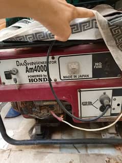Honda generator with good condition gas and petrol