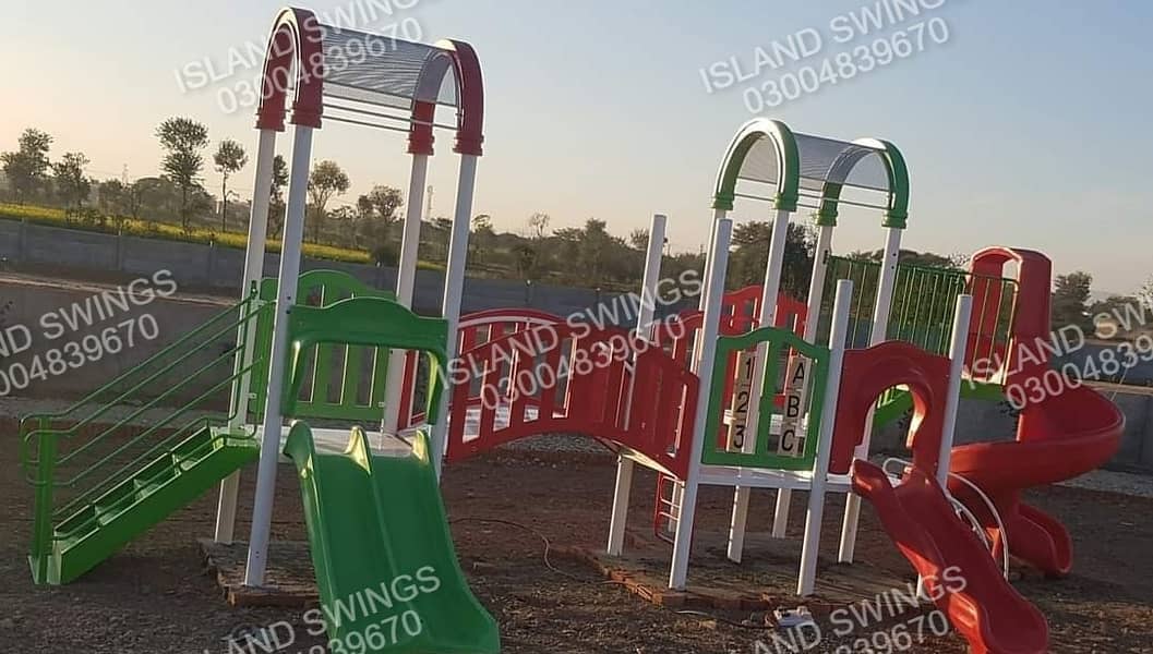 Kids Slides / Swings /Jhulay / Home Decore/ Playgroung /Outdoor Slides 17