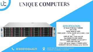 HP PROLIANT DL 380P G8 GEN 8 RAM DDR3 32GB RAM HDD 2000x2 3.5 SAS PRO