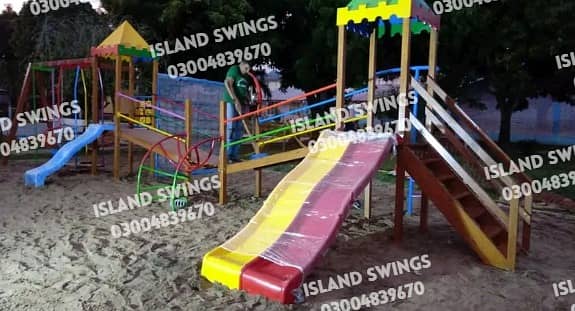 Kids Slides / Swings /Jhulay / Home Decore/ Playgroung /Outdoor Slides 14