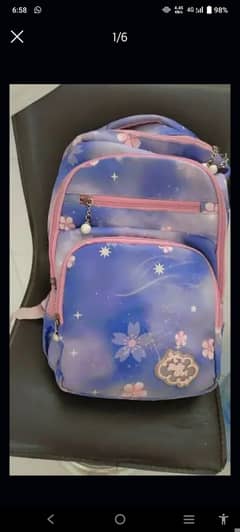 School Bag for Girls Class 1 to 8