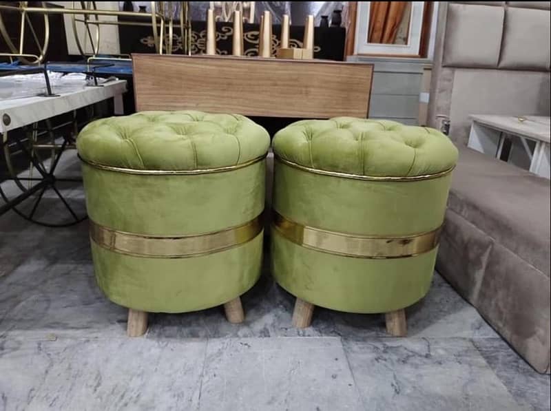 Upholstery - Sofa - Wood - Ottoman - Stool 1