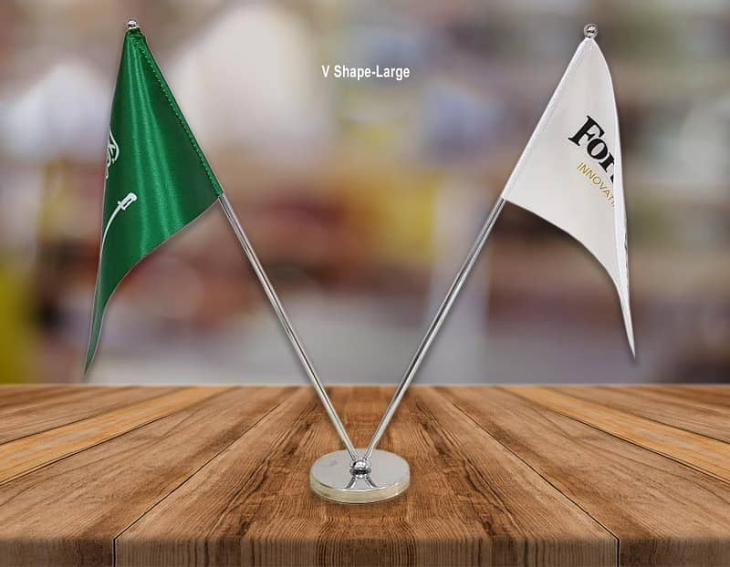 Table Flags for Office & Shop to Elevate Your Brand with Custom Logo 5