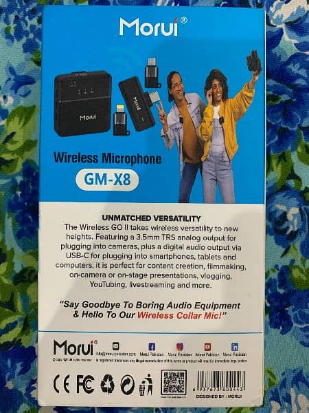 YouTube Mic Morui Wireless Mic GM X-8 0