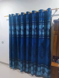 2 curtains (parde) royal blue color, urgent selling