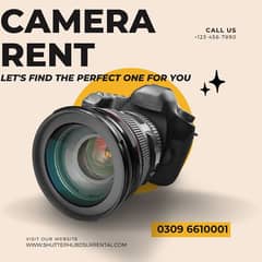 DSLR CAMERA ON RENT, Lens, Rent, Canon, Sony ,Lens / Rent A Camera