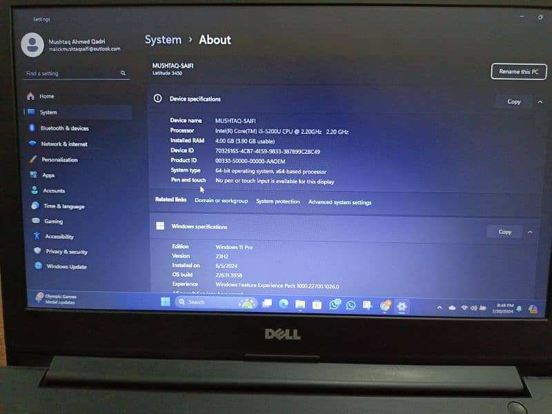 Dell Latitude 3450 Windows 11 3