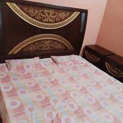 Bed set with shoks total new condition urgent seal contact 03144758085