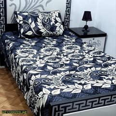 2 pcs Crystal cotton printed single bed sheets