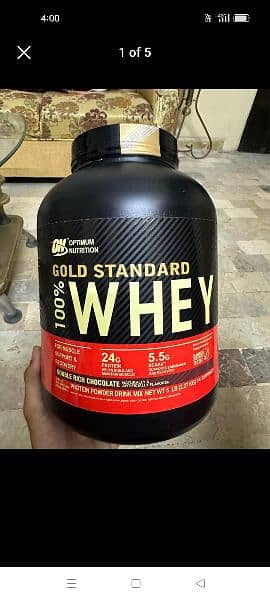 5Lb gold standard whey protein 0