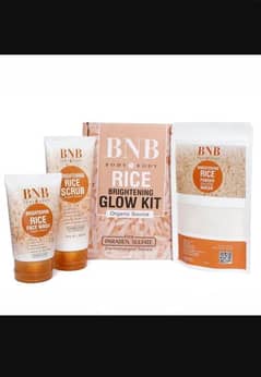 3 In 1 Brightening Rice Glow Facial Kit