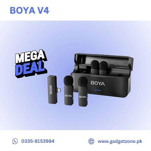 4-person Wireless Microphone | wireless Microphone | Boya Mic 1