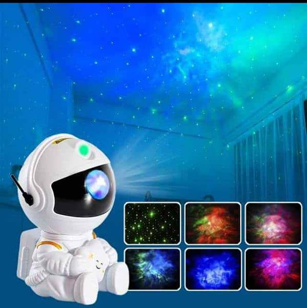 Wall Light Star Projector Galaxy Night Light Astronaut Space Projector 2