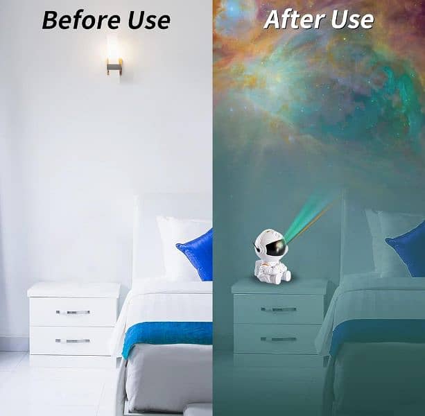 Wall Light Star Projector Galaxy Night Light Astronaut Space Projector 6