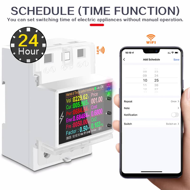 Atorch AT4PW Smart Wifi Energy Meter Unit limit smartlife Tuya Breaker 2