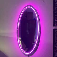 pink neon selfie acrylic mirror for room walls