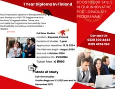 Study ,diploma, Visa, Student visa and work permit in Finland