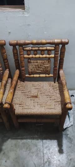 Wooden chairs