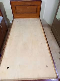 Single Wooden Bed For Sale Without Metress