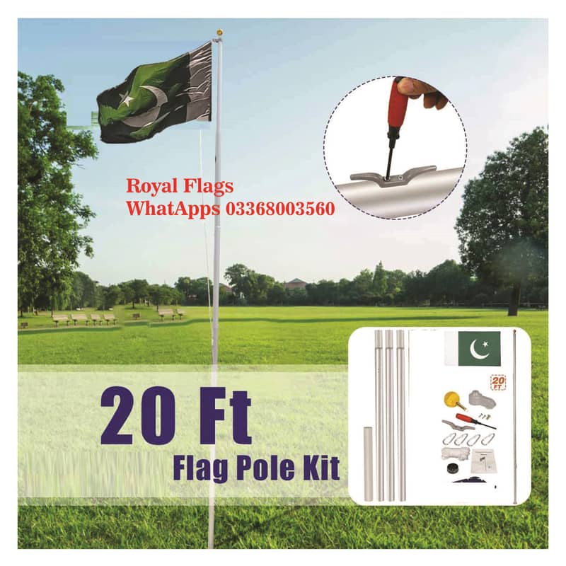 Pakistan Flag & Pole | Indoor Company Flag & Office Pole 1