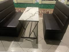 Resturant sofa set 6 seats + table   Rs 35000/-