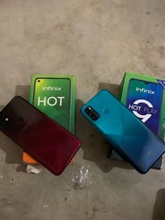infinix hot 10 4/64 hot 9 play 4/64 with box
