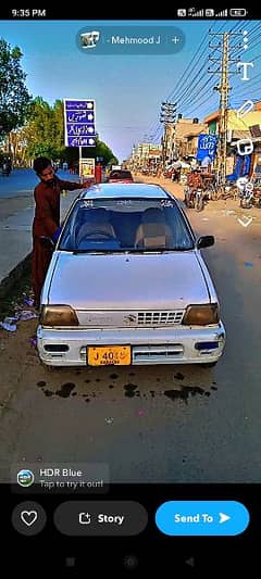 Suzuki Mehran VXR 1990 arachi, 1991 mdl sahiwal no, cal 03065746769