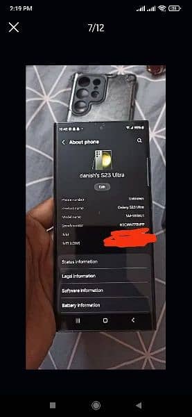 Samsung s23 ultra 8/256 non PTA approved argant sell Karaha hu 11