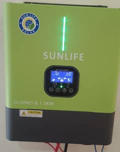 Sunlife Solar Inverter 1500-12v.  2 Years official waranti kay sath.