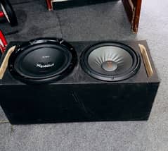 2 Woffer And 2 Amps Heavy Sound System