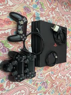 PS4 pro with 3 controllers