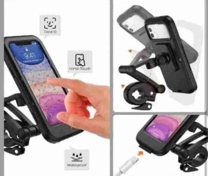 Waterproof Bike and Bicycle Mobile Phone Holder 2