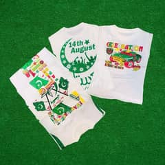 Kids Blended printed T-shirt with Pakistani flag tag